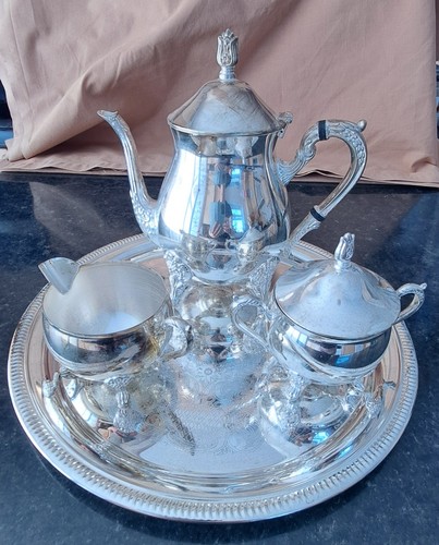 Silver plated tea set - silver-plated, on
