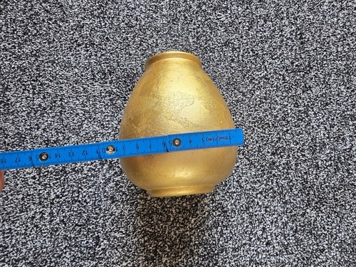 Distressed gold vase 14cm - gold,