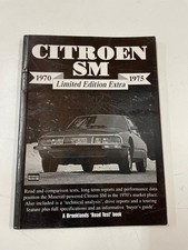 Citroen SM 1970-1975 Limited Edition Extra Brooklands Road Tests Book