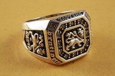 Lions Ring Rasta Lion Zirconia