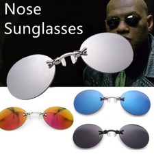 1pc Clip On Nose Glasses Round