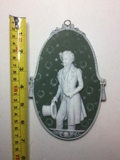 Vintage Ceramic? oval plaque. Wedgewood written on back but no markings. 