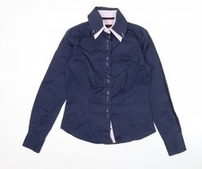 7camicie Women's Blue Slim Fit