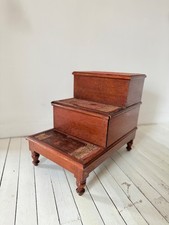 Antique Victorian Library Steps, English, 19th Century