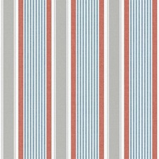 Nautical Stripe Red/Blue Wallpaper 11700 by Holden Decor Hallway Lounge Bedroom