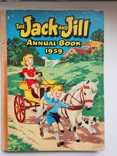The Jack And Jill Annual Book - 1959 - Hardback - Unclipped - Vintage Book