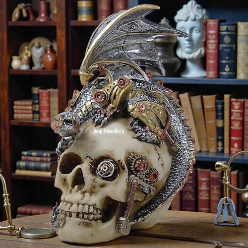 Skull dragon steampunk - &,