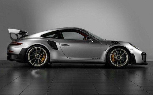 Porsche 911 gt2 silver - gt2, side