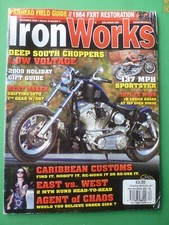 IRON WORKS MAGAZINE DEC 2009 - 137 MPH SPORTSTER - CARIBBEAN CUSTOMS