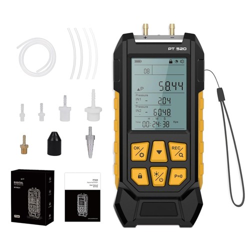 Digital manometer dual - manometer, port