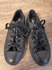 Black Embellished Converse All