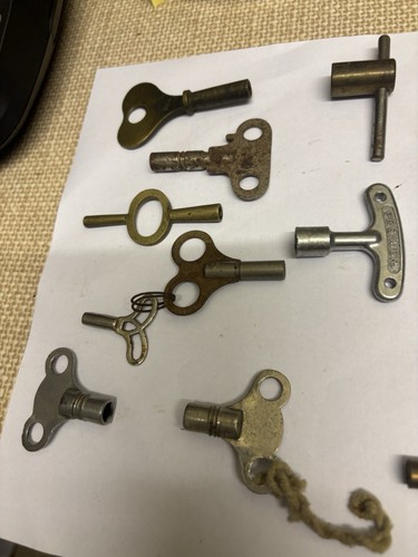 Old clock keys and some - clock,