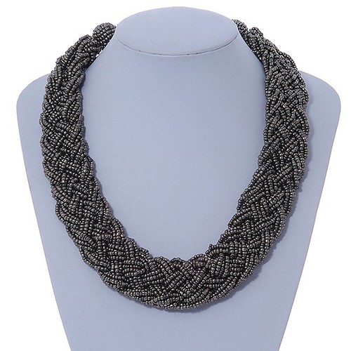 Wide chunky grey beige - wide,