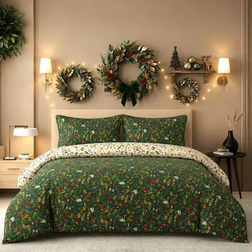 100 cotton ditsy christmas - -,