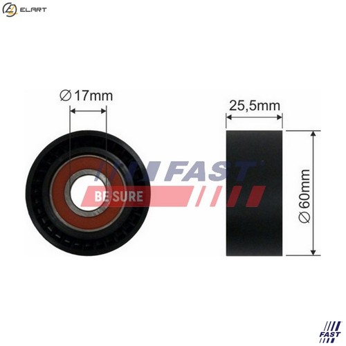 Tensioner pulley vribbed belt - tensioner,
