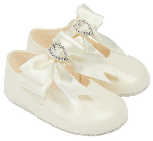 Baby shoes ivory patent soft - baby,