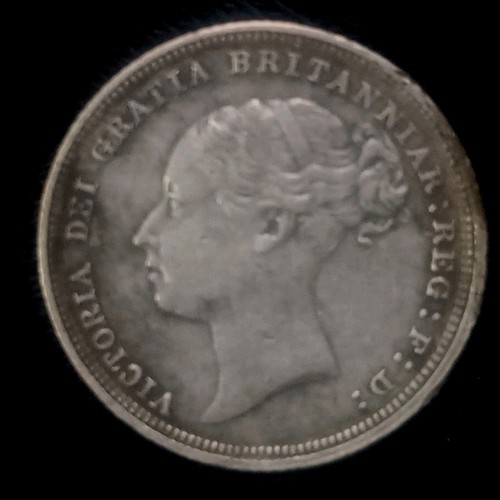 1884 victoria silver sixpence - victoria,