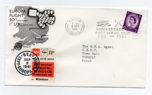 1961 bea airway - bea, letter