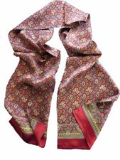Men's 100% Silk Paisley Scarf