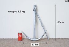 old vintage iron boat fisherman anchor 52 cm / 4.6 kg - FREE POSTAGE