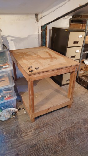 Wooden work bench - wooden,