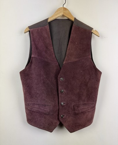 Real suede leather - suede, waistcoat