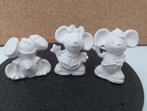 Unpainted ceramic bisque 3 - unpainted,