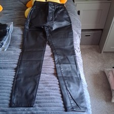 New Ladies Black Fitted Pvc