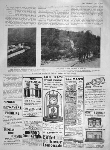 Original old antique print - old,