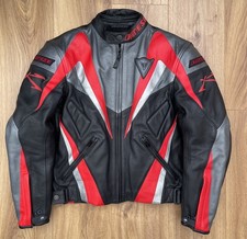 Dainese Vintage Racing Leather Mens Motorcycle Jacket Size 48 Armour Liner  