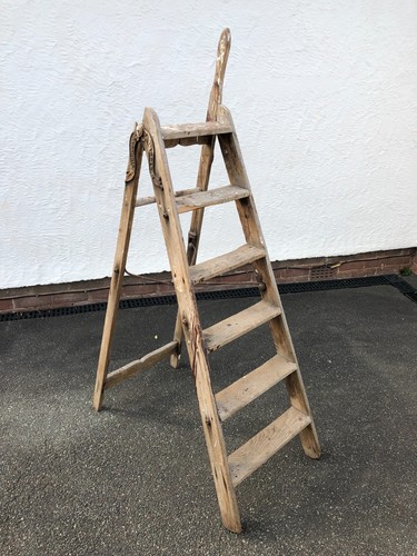 Vintage simplex wooden step - vintage,