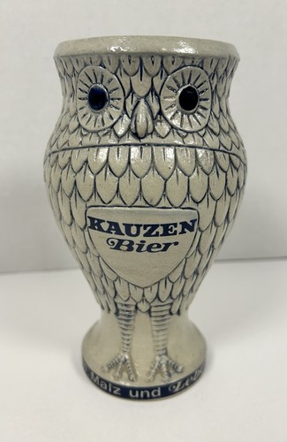 Vintage stoneware owl kauzen - vintage,