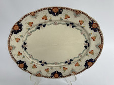  Large Antique Vintage oval serving platter plate dish Blenheim Opaque China 