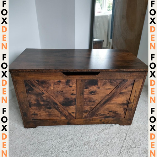 Rustic storage chest - rustic,