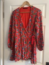 Zara Summer Red Floral Print