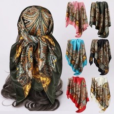 100% Silk Square Scarf In
