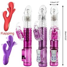 Rampant Rabbit Vibrator 10 Inch G Spot Men Sex Toy 36 Speed Dildo Rechargeable