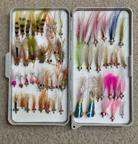 Orvis fly box with assorted - box,