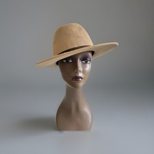 Vintage Felt Cowboy Hat In Beige  By Westminster