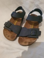 Birkenstock Sandals Size Euro 35 UK 2.5 Grey Suede