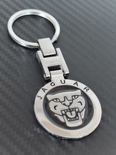 Jaguar Metal Keyring Black New