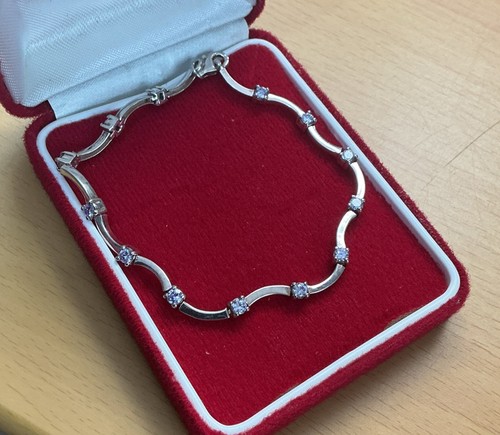 925 silver tennis bracelet - 925,