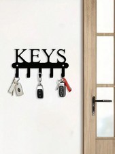 Vintage hanging wooden key - hanging,