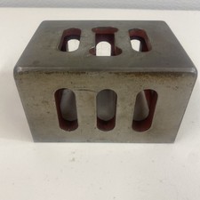 Engineers box angle plate cube tee slots approx 4x3x2 1/2" milling work holding