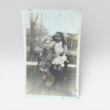 Antique RPPC Girl With Doll