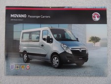 Vauxhall Movano Passenger Carriers Brochure 2016 - Combi, Minibus, Doublecab