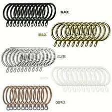 Heavy Duty Metal Curtain Rings 30mm - 38mm Metal Curtain Pole Rings With Eyelet