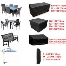 Waterproof Garden Rattan Outdoor Furniture Cover Patio Table Bench Protection UK