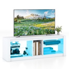 COSTWAY TV Stand w/ LED Light