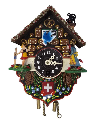 Vintage mini cuckoo clock - vintage,